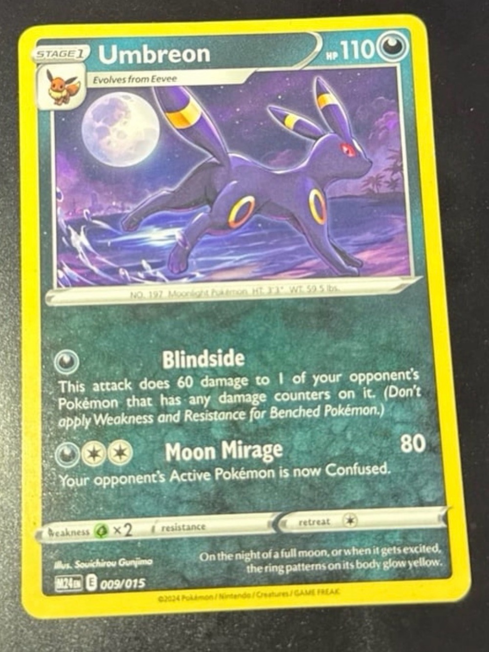 2x Mcdonalds Umbreon 9/15 promo rare nonHolfoil 2024 released NM exclusive pack - Picture 2 of 6